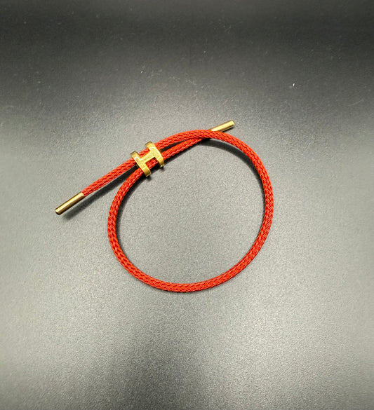H Bracelet Burgundy
