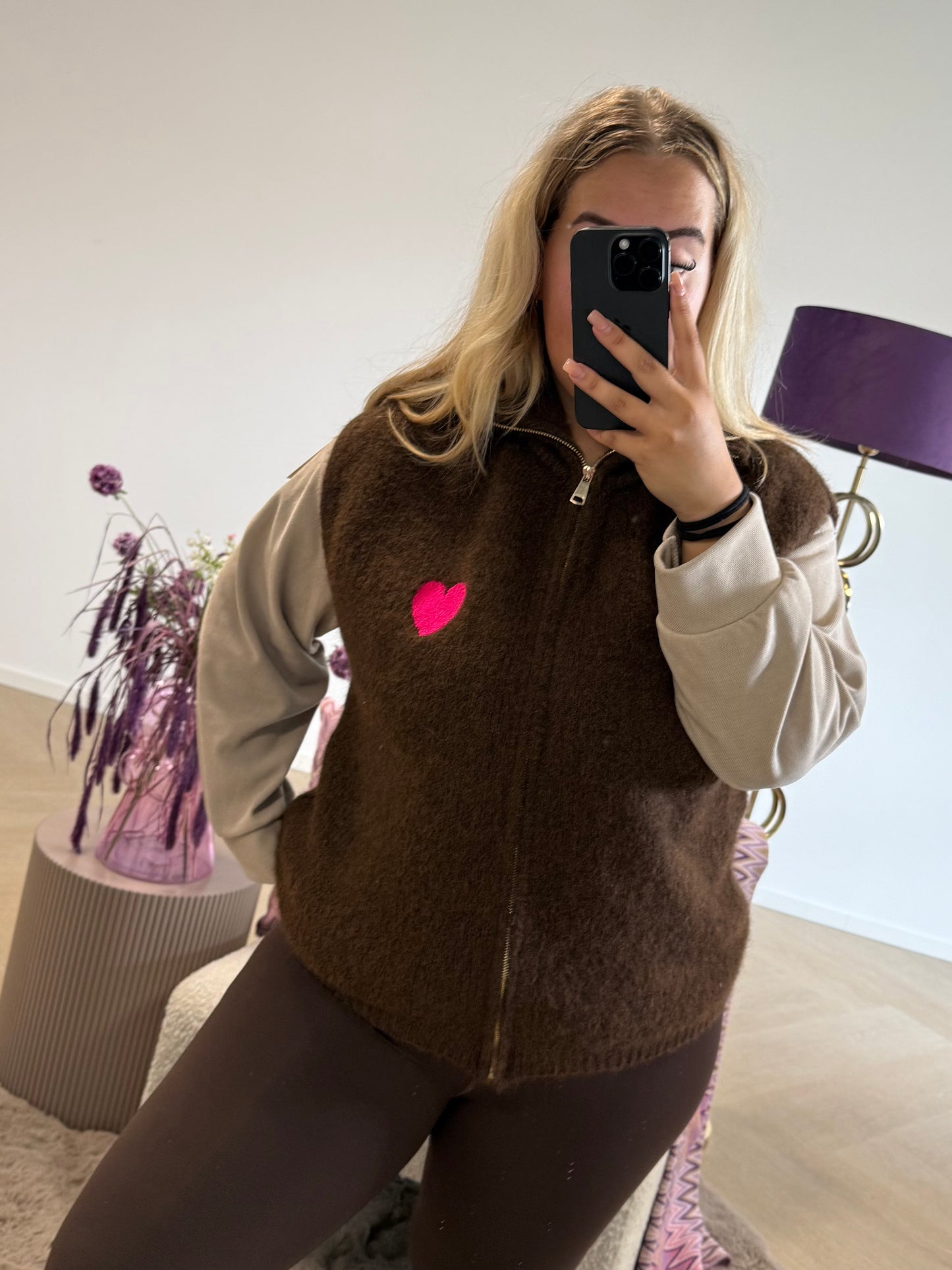 Hartjes Gilet Bruin