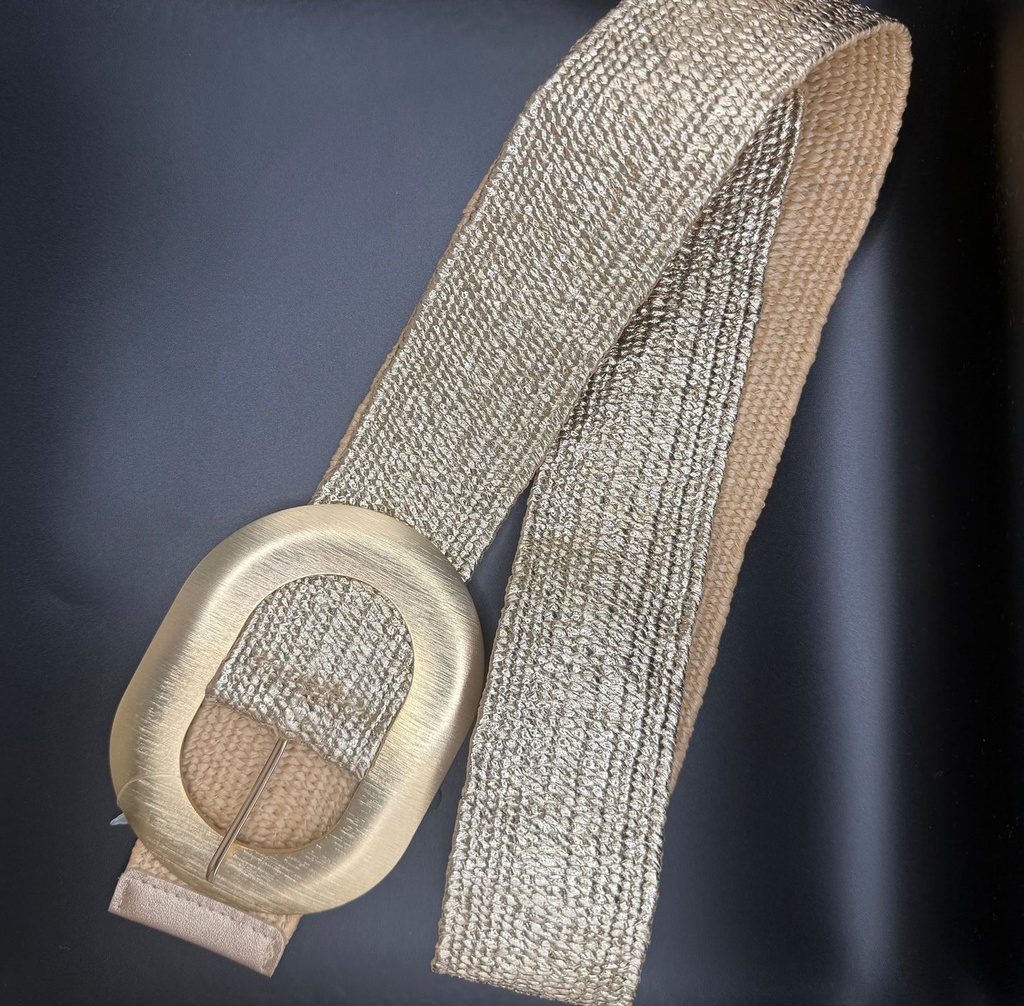 Stretch Riem Goud Ovaal