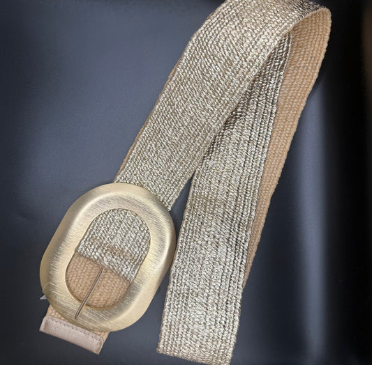 Stretch Riem Goud Ovaal