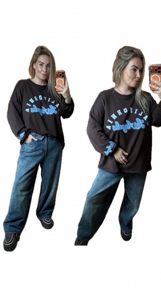 CALIFORNIA TEE BROWN