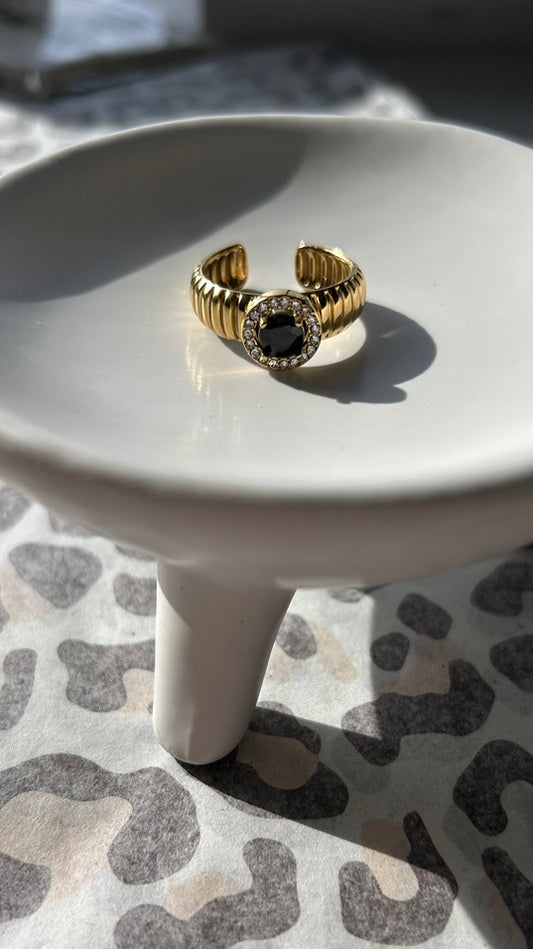 Black Stone Ring