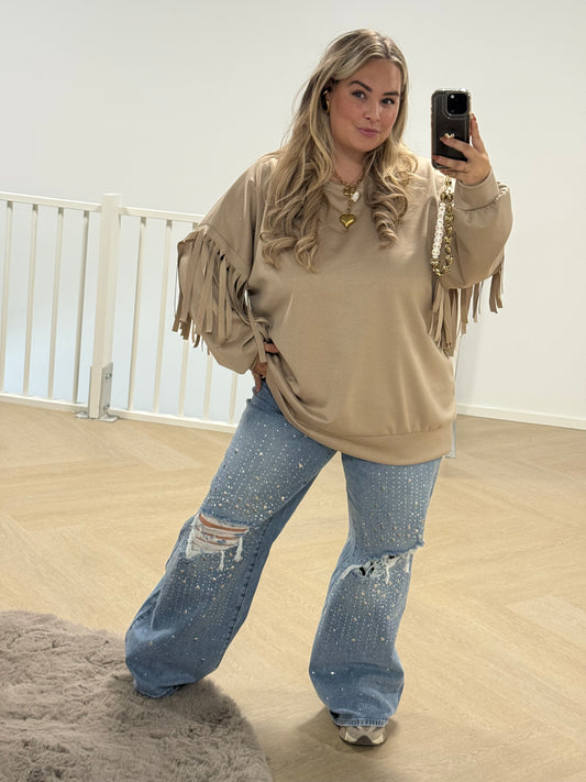 Stud Glitterhart jeans
