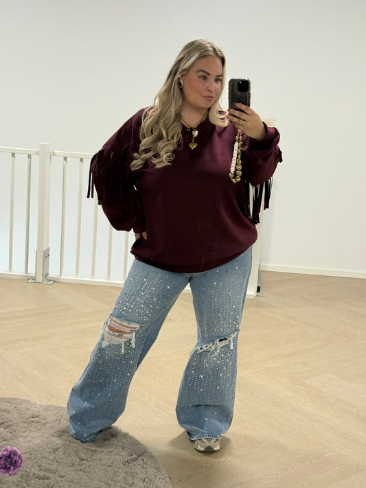 Franje Trui Bordeaux