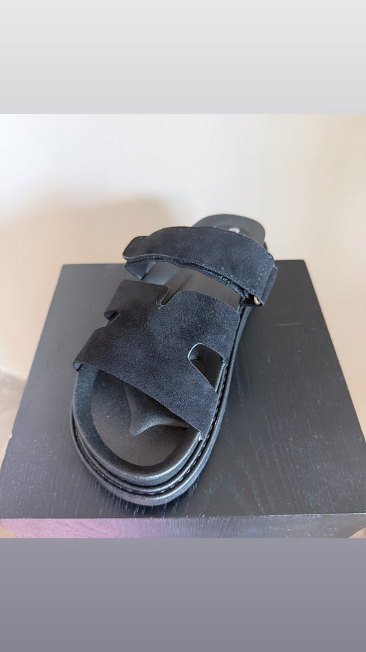 Look a Like Slipper Zwart