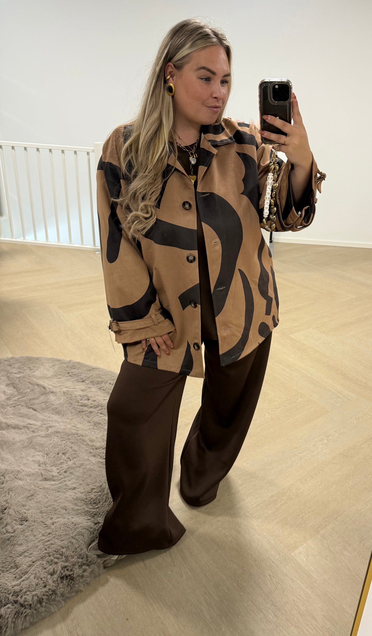 Suede Jacket Brown/Camel