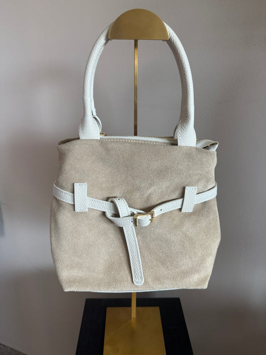 Suede look a like bag